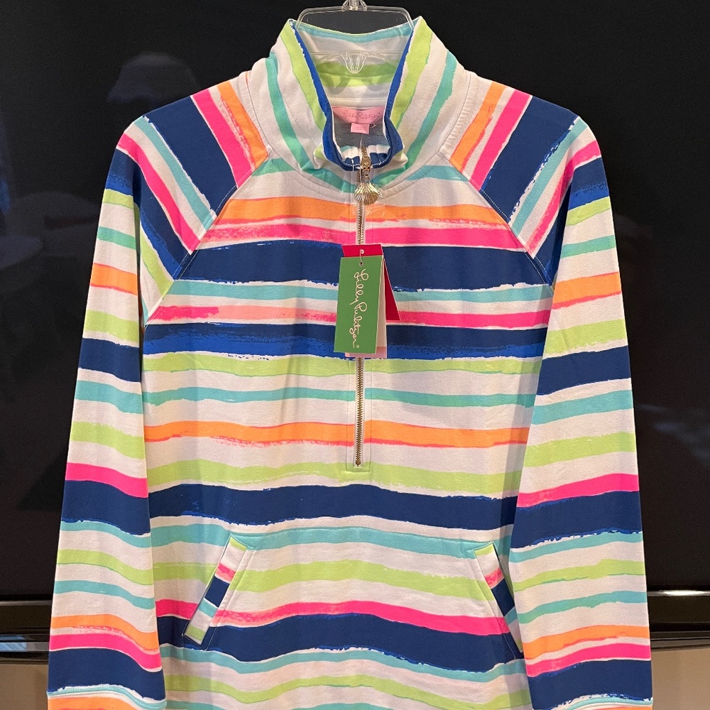 Lilly Pulitzer Striped PopOver/Pullover with 50 SPF